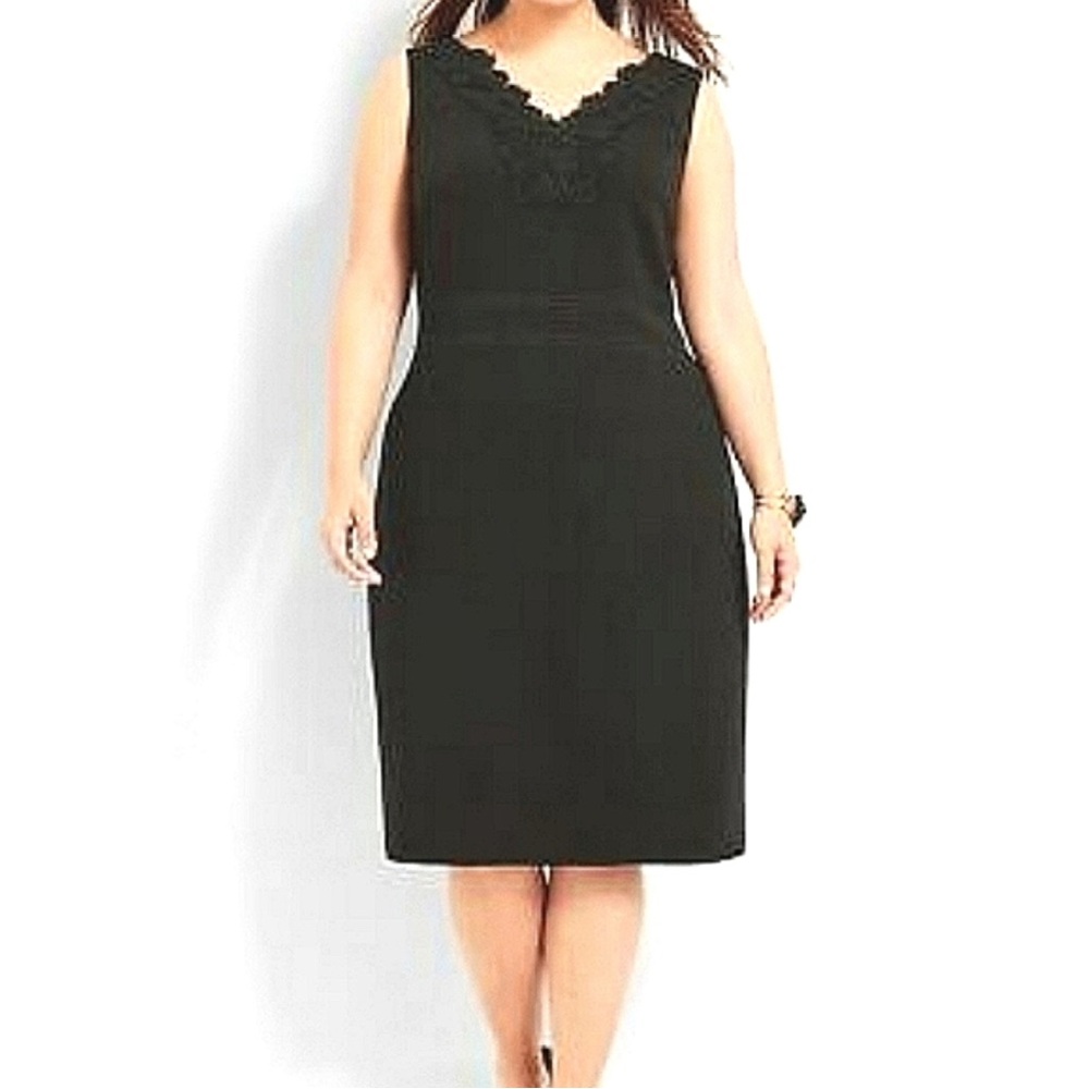 RSVP by Talbots Black Sheath Dress NWT Sz 16WP‎